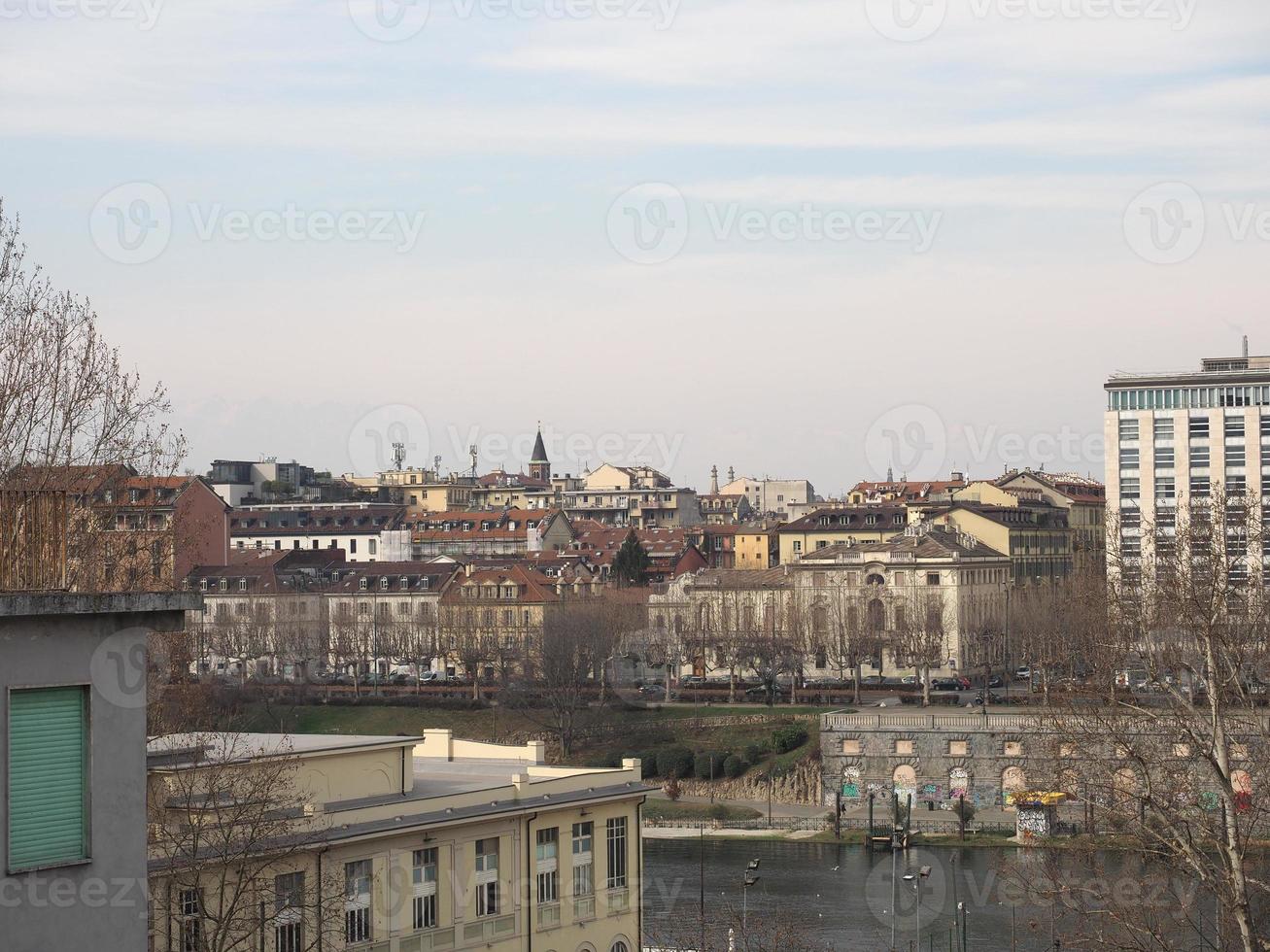 Flygfoto över turin foto