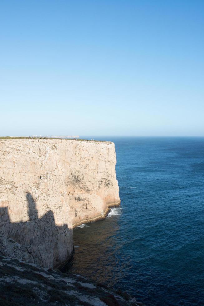 vacker utsikt från slutet av Europa. udde av saint vincent, portugal foto