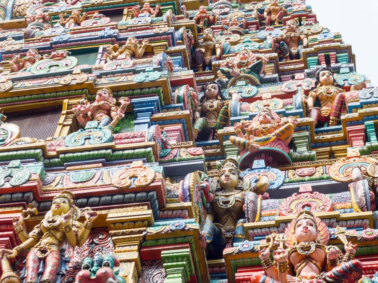 sri maha mariamman tempel silom bangkok thailand 16 oktober 2018byggd för att vara platsen tillägnad dyrkan av sri maha uma devi gudinnan av shiva.den 16 oktober 2018 i bangkok thailand. foto