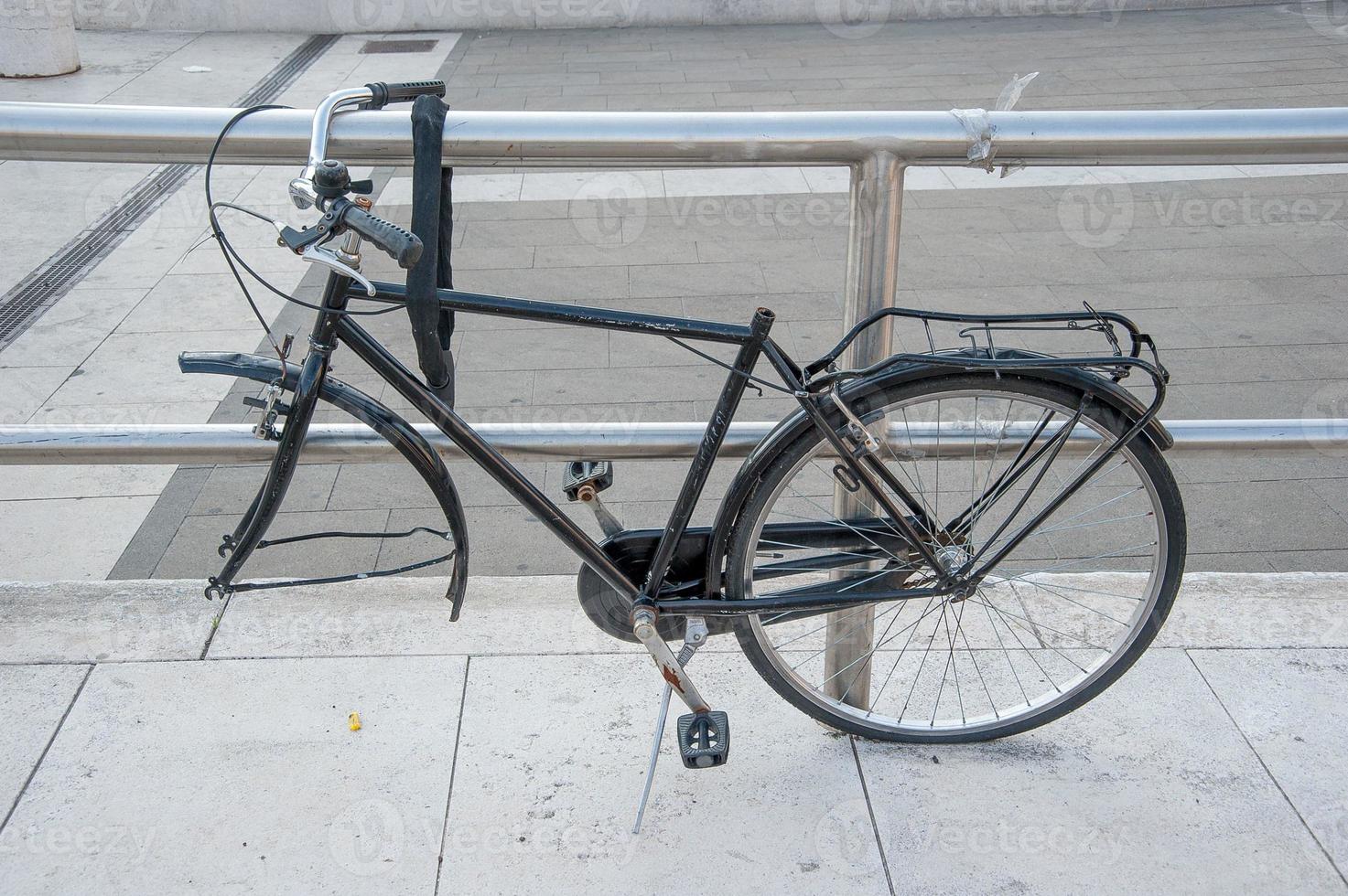 stöld av cykel foto