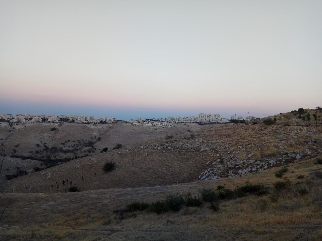 fantastiska landskap av Israel, utsikt över det heliga landet foto