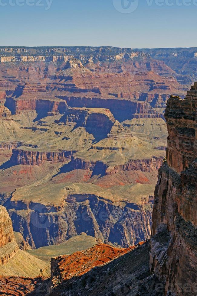 morgon canyon skuggor och ljus foto