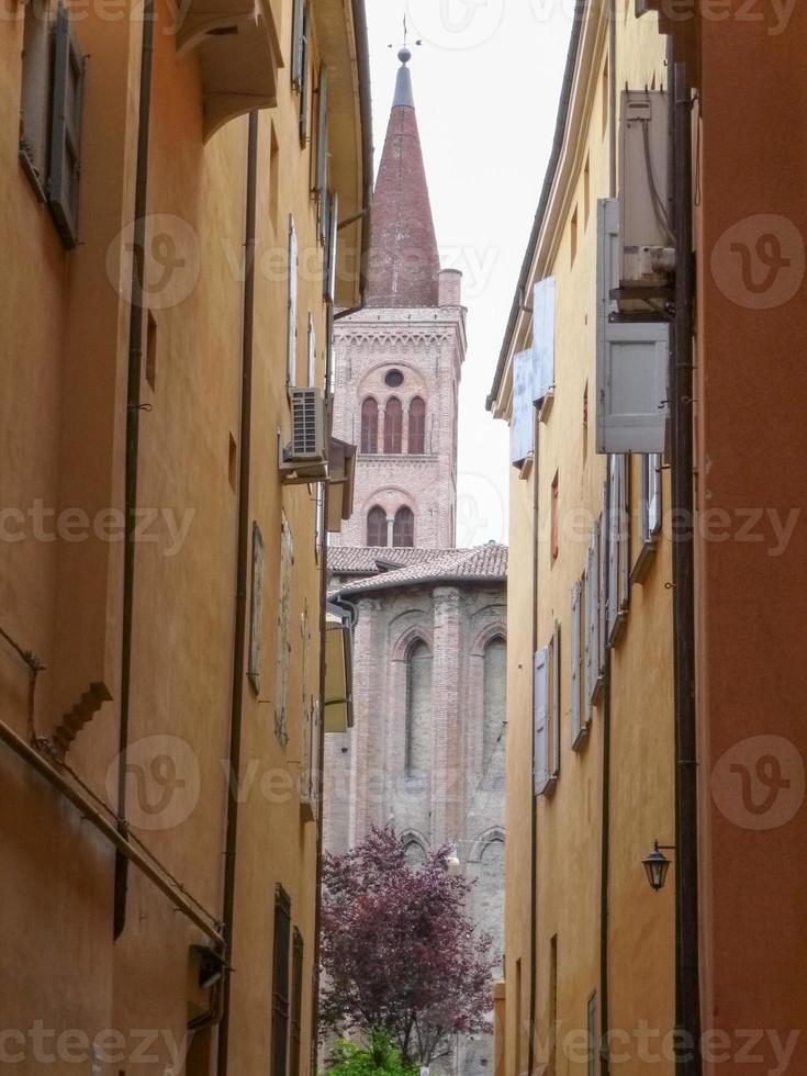 utsikt över bologna gamla stan i emilia romagna italien foto