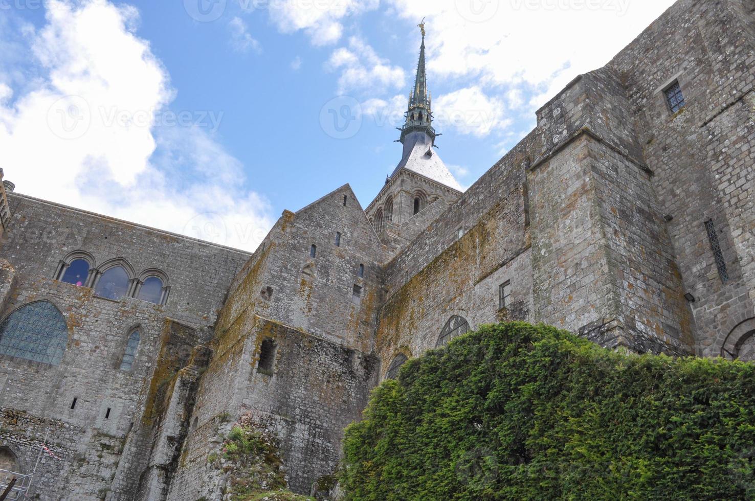 mont st michel abbey frankrike foto