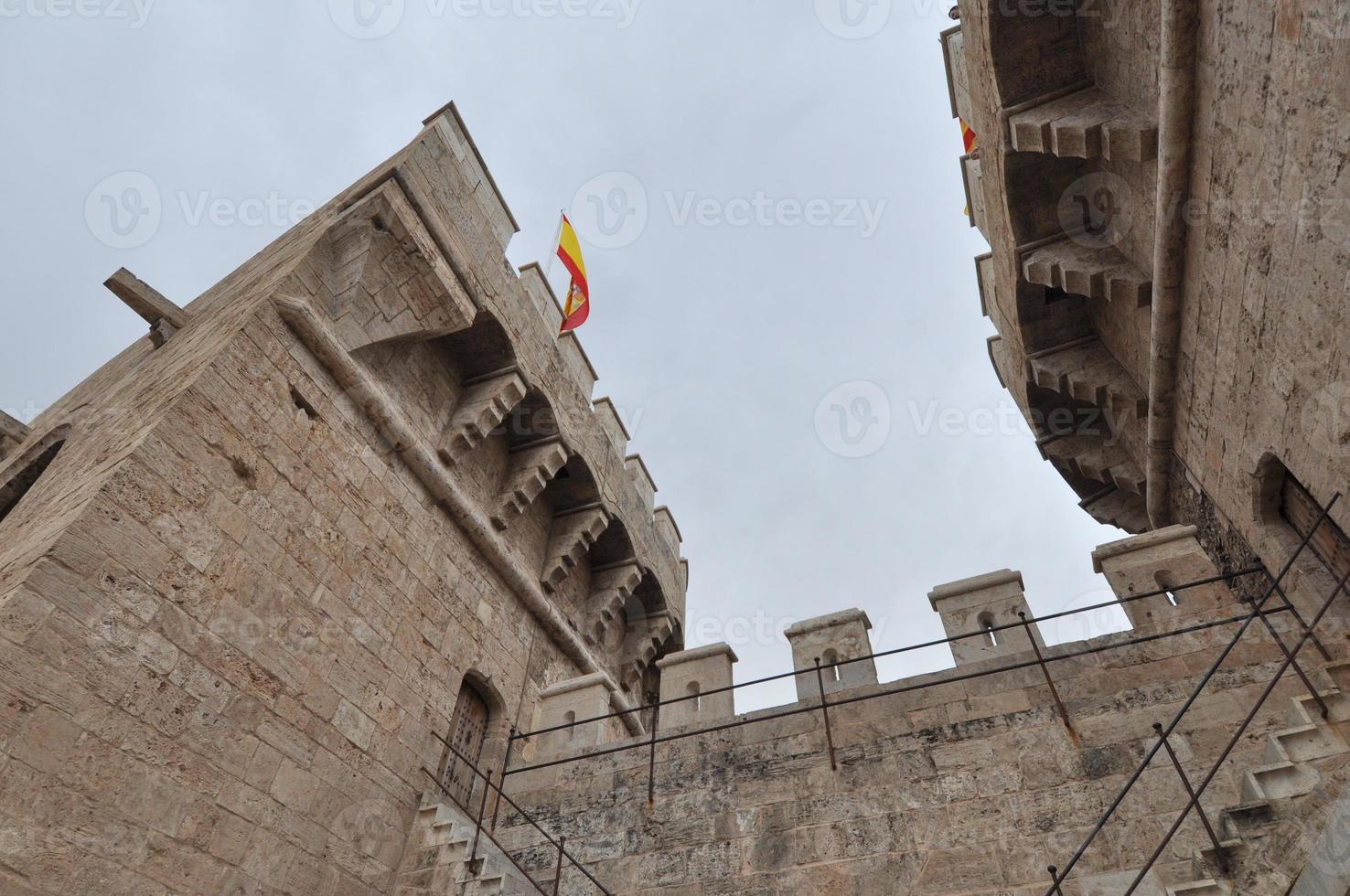 torres de quart som betyder kvartstorn i Valencia foto