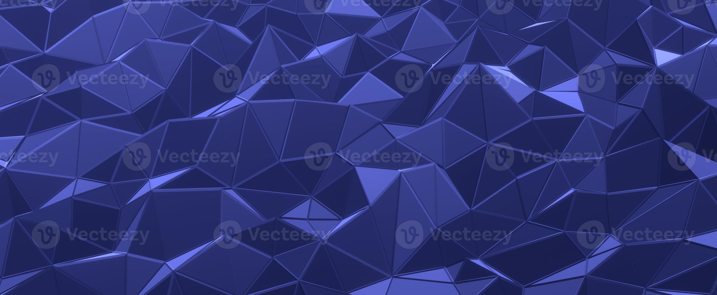 blå kristall abstrakt bakgrund. geometriska mosaikkullar foto