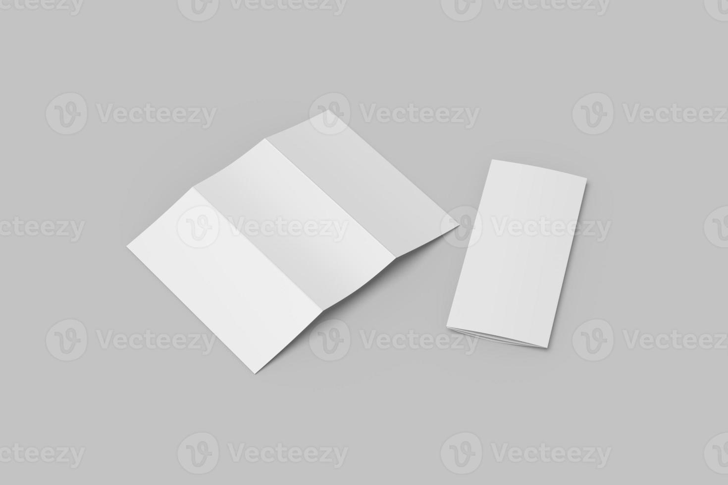 a4 trifold broschyr tomma mockups foto