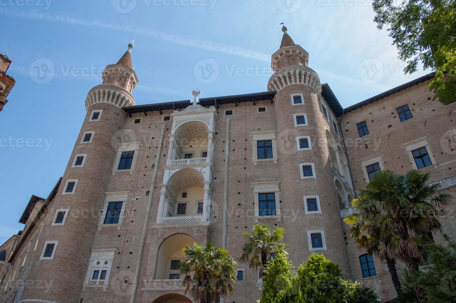 urbino italien 2018 slott i urbino foto