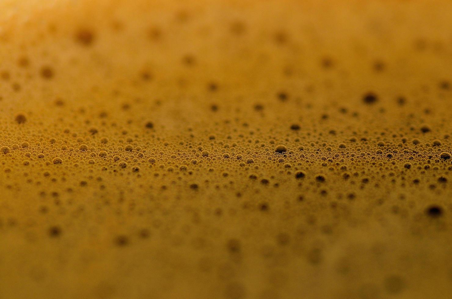 kaffe skum makro foto