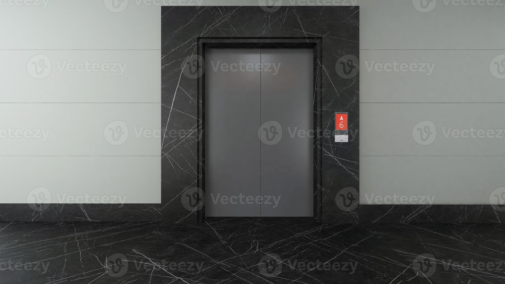 modern enkel hiss designkoncept 3d-rendering. foto
