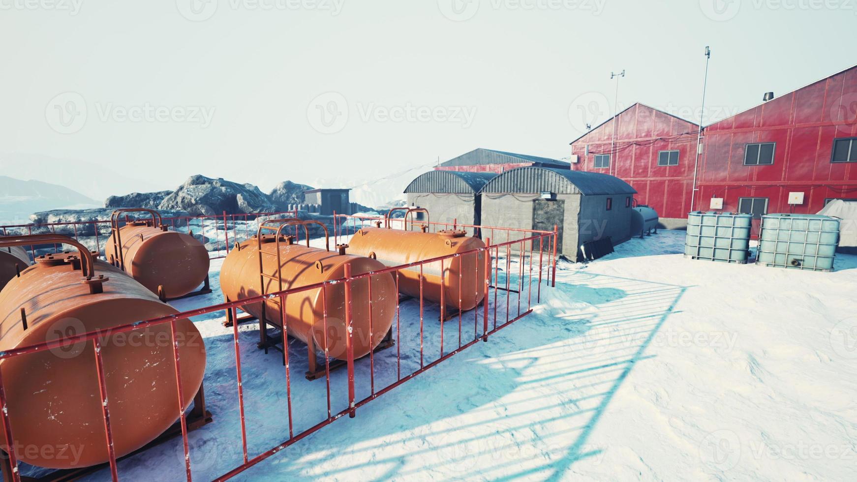 antarktiska baser på den antarktiska halvön foto