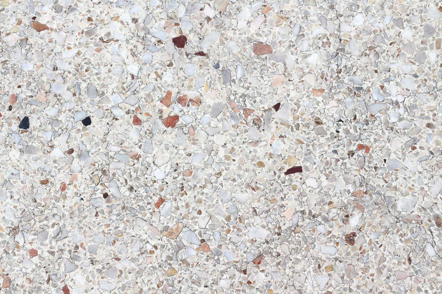 terrazzofinish golv eller vägg. konkret textur för bakgrund. abstrakt marmormönster för interiör, tapeter, hud kakel lyxigt och design. toppvy. foto
