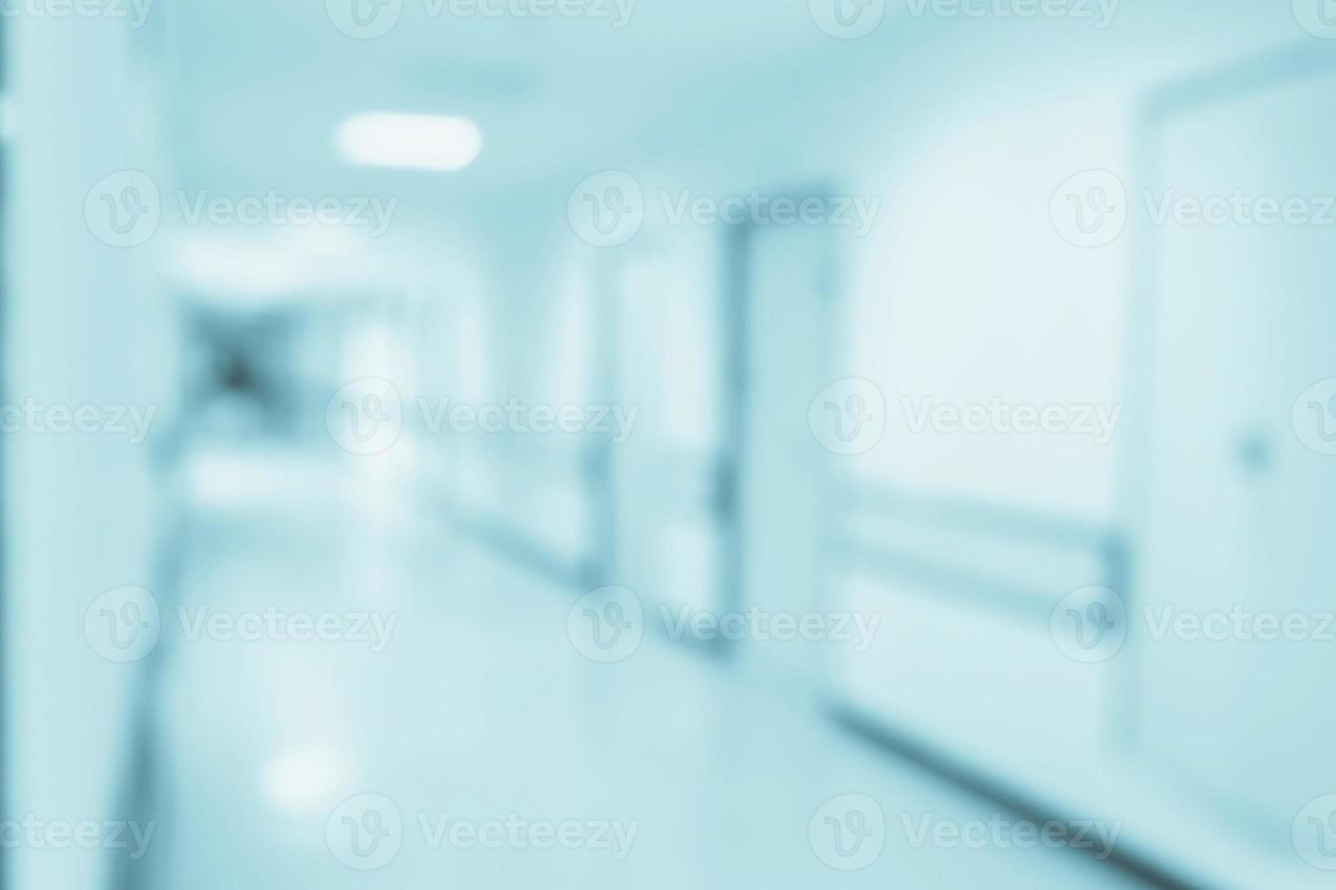 abstrakt oskärpa sjukhus korridor bakgrund foto