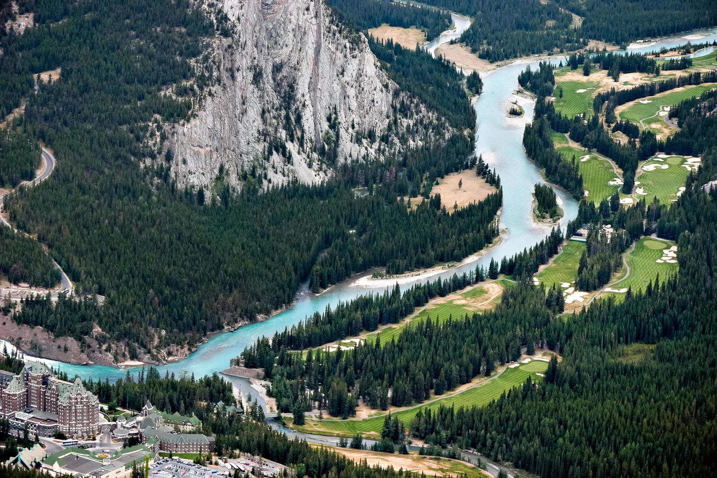 Fairmont Banff Springs hotell och golfbana foto