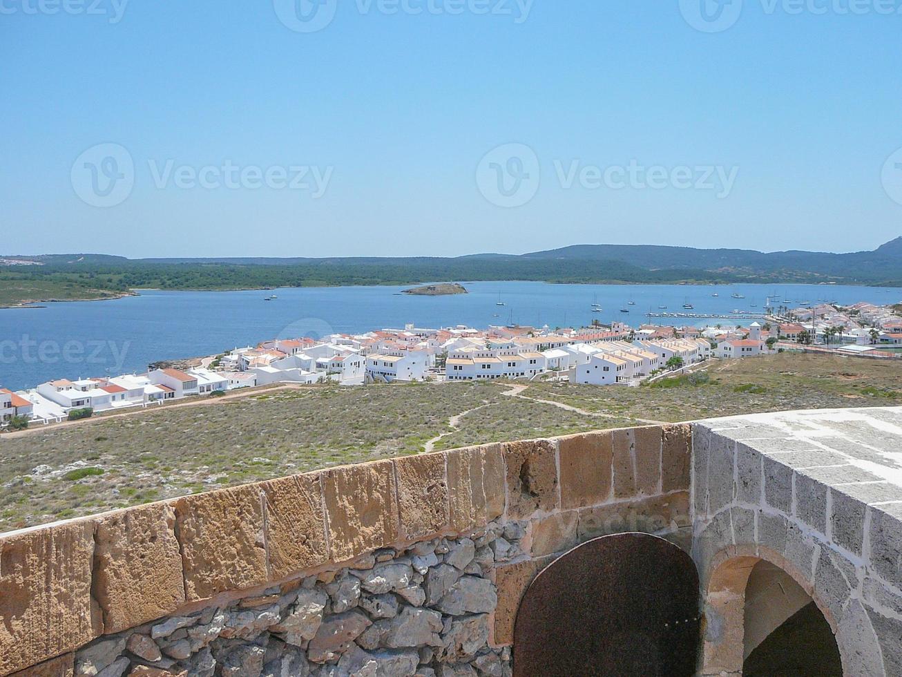utsikt över fornells på ön minorca, spanien foto