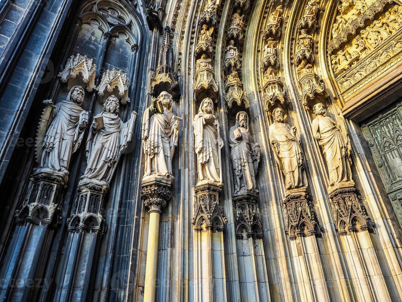 hdr st peters katedral i koeln foto