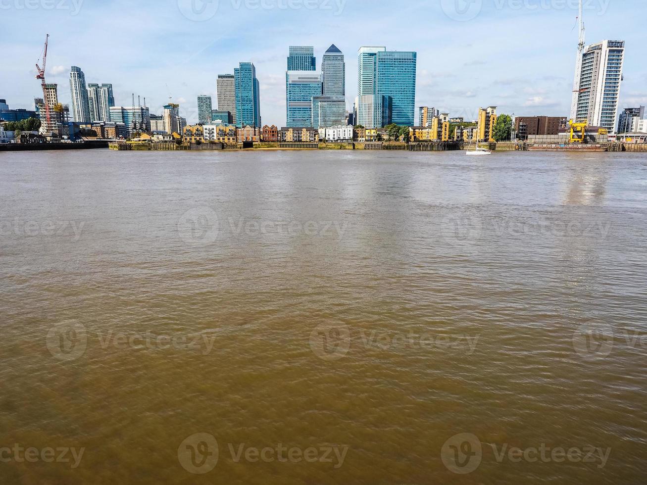 hdr canary wharf i london foto