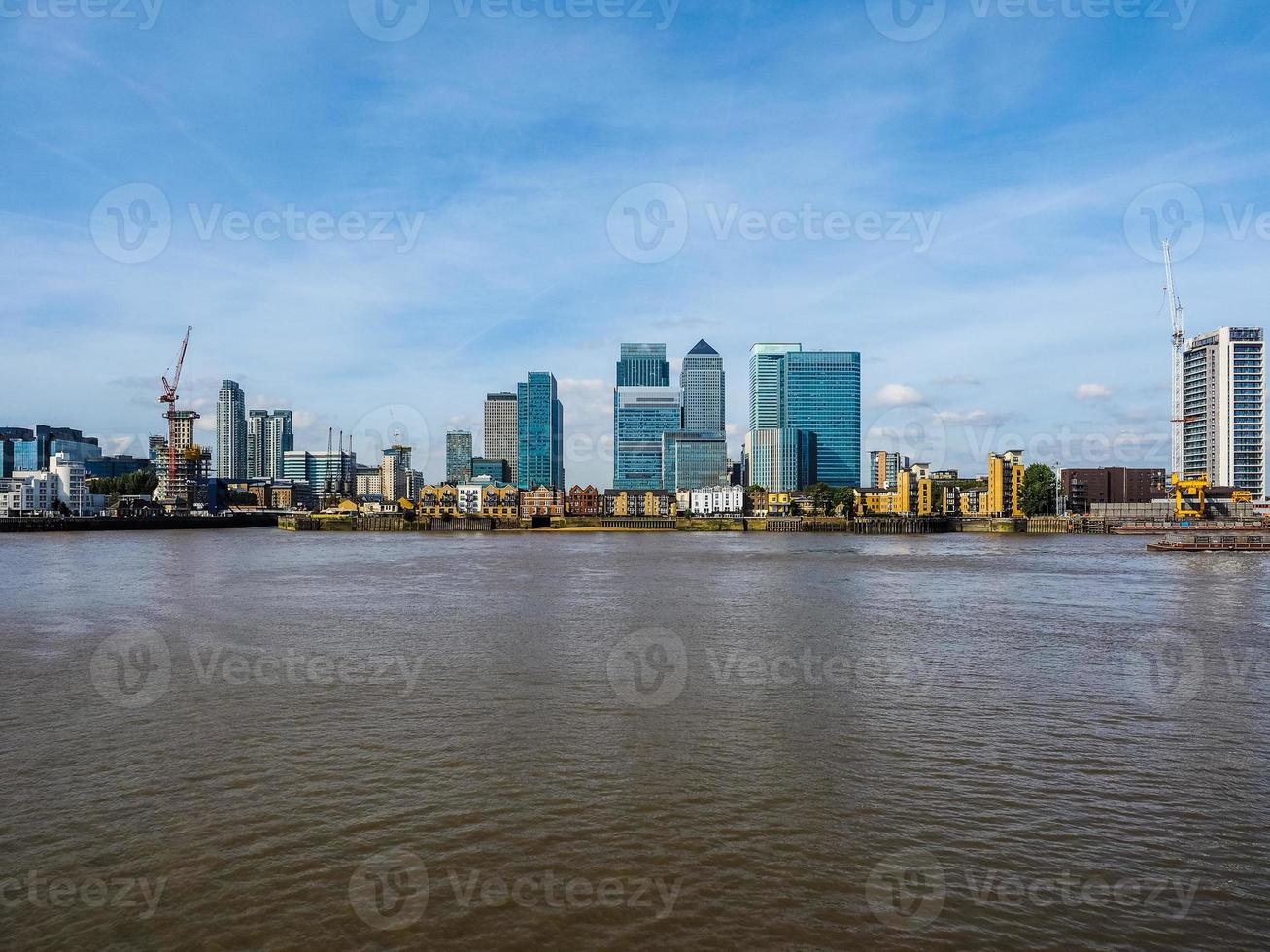 hdr canary wharf i london foto