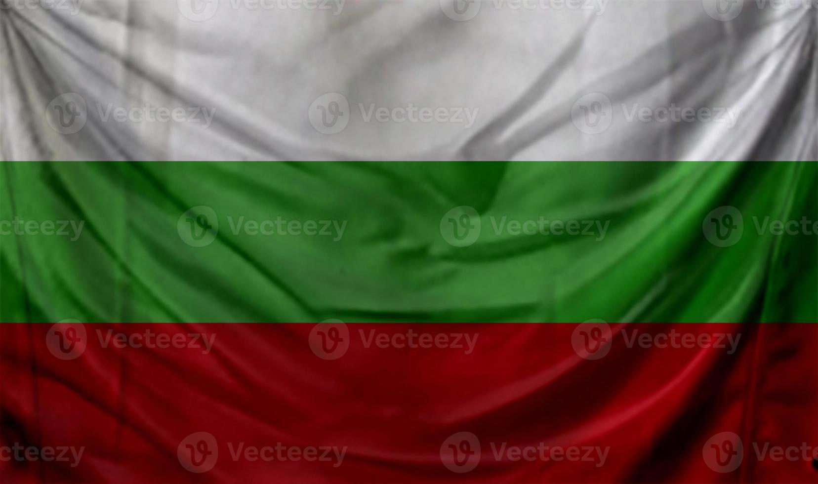 bulgariens flagga vajar. bakgrund för patriotisk och nationell design foto