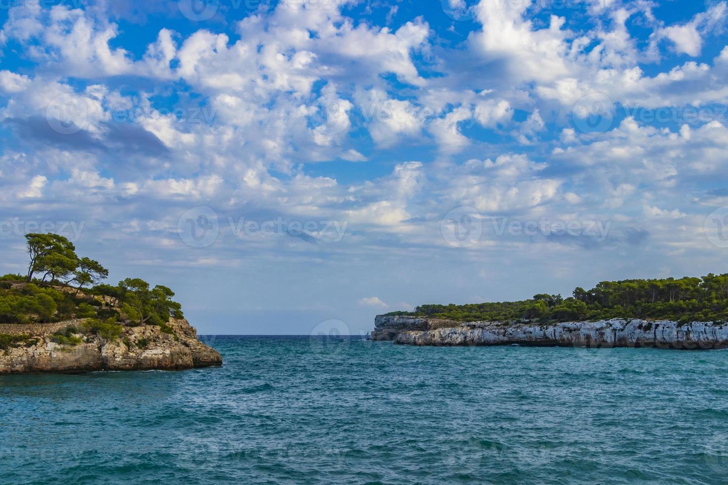 turkos strandvik cala samarador amarador mallorca balearerna spanien. foto