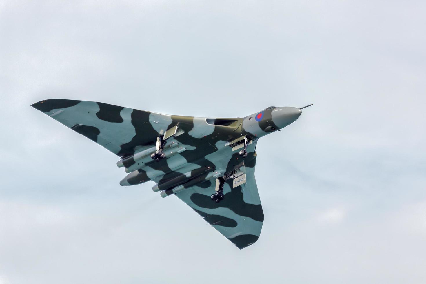 eastbourne, east sussex, Storbritannien, 2012. avro vulcan xh558 at airbourne foto