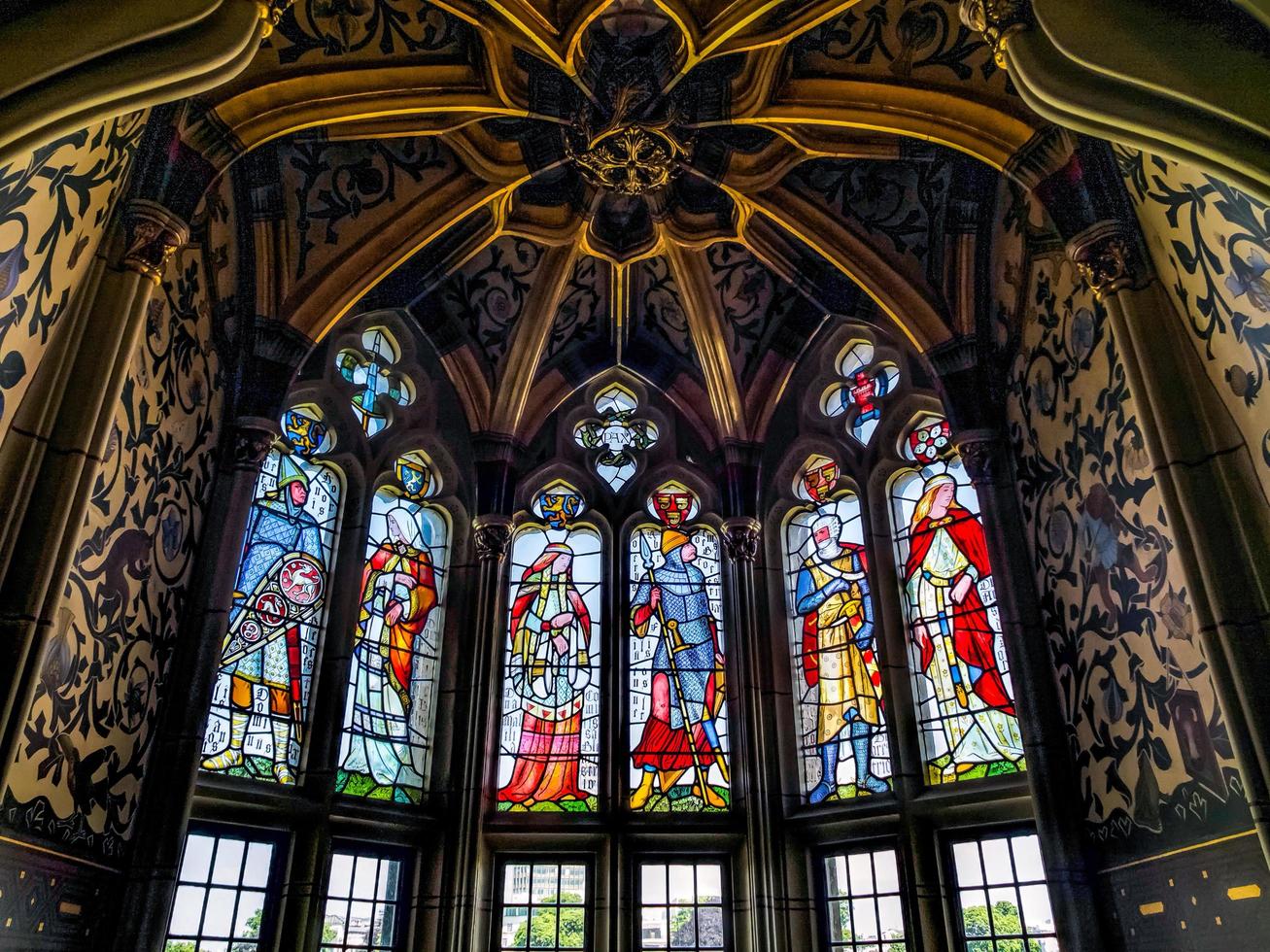 cardiff, wales, Storbritannien, 2013. cardiff castle apartments foto