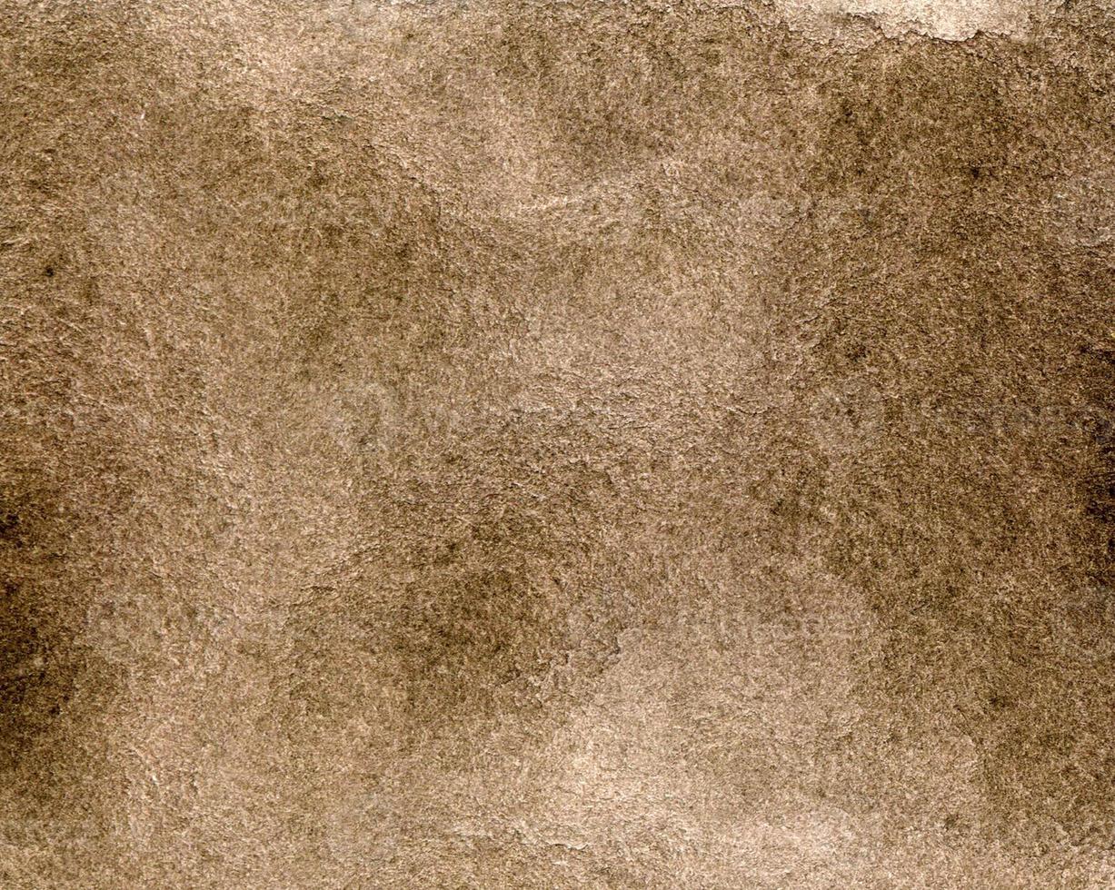 akvarell brun bakgrund med fläckar och ränder. handritad illustration foto