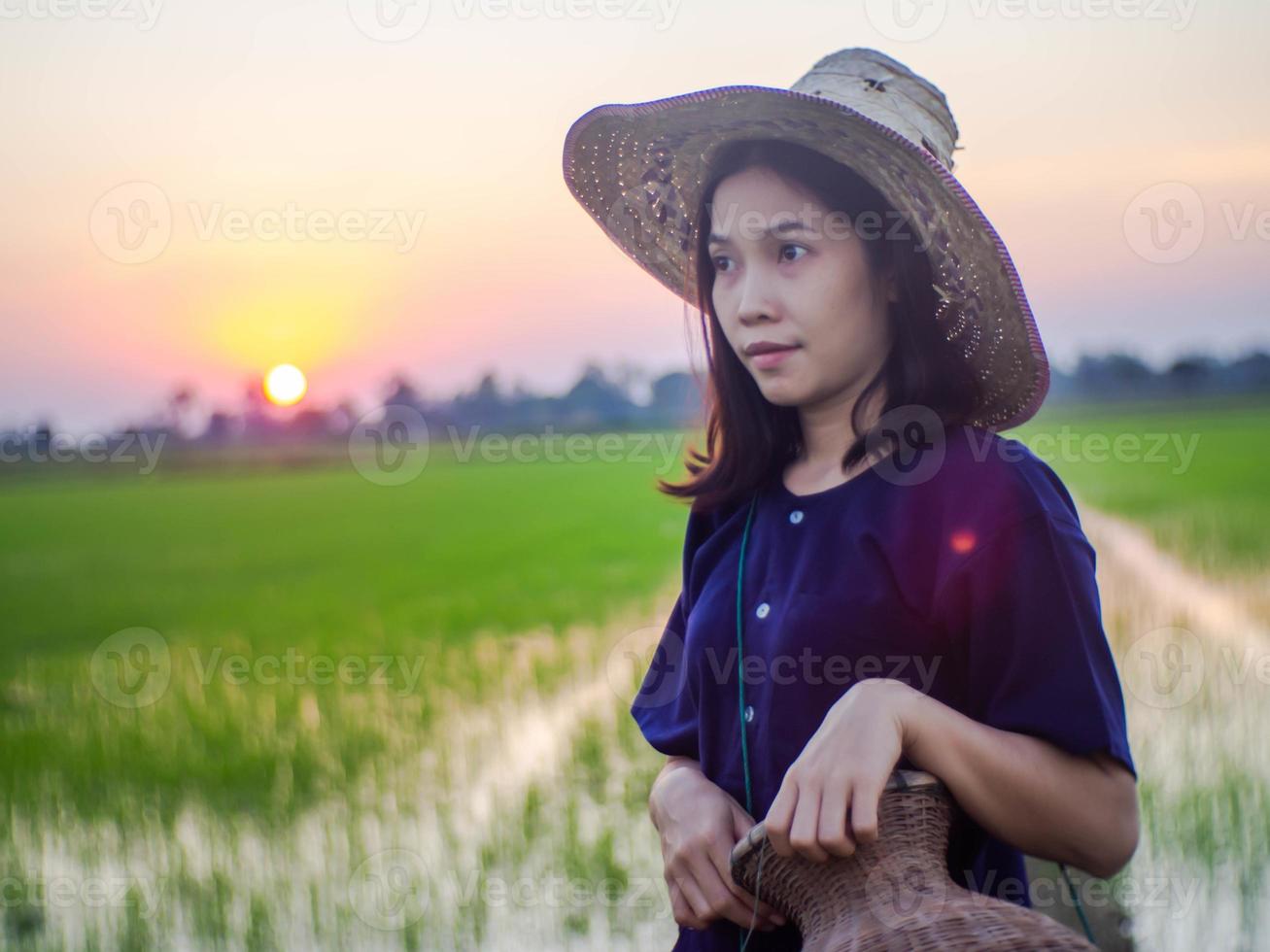 bonde är kvinna foto