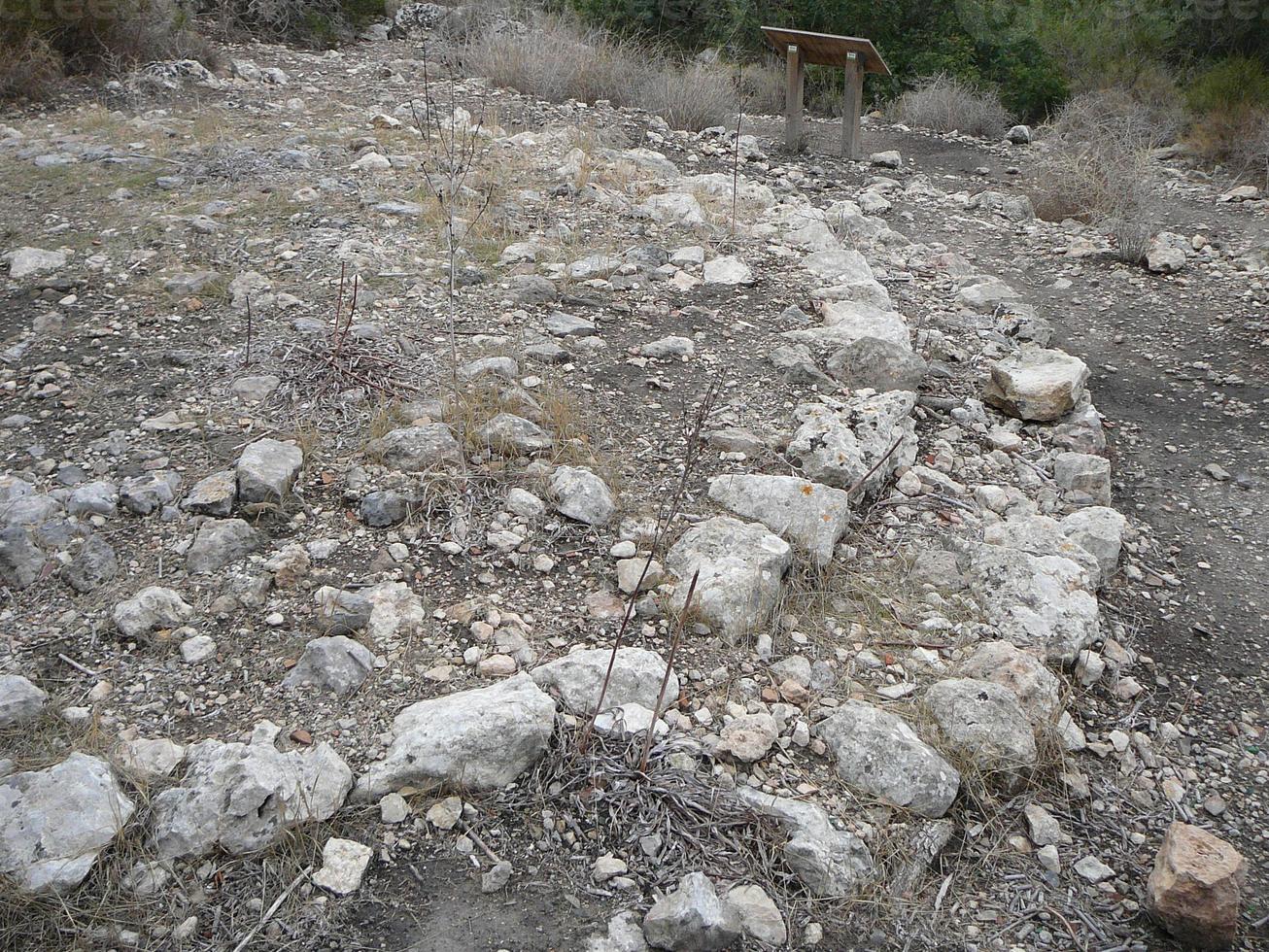 puig de sa morisca moriska toppen arkeologisk park på Mallorca foto