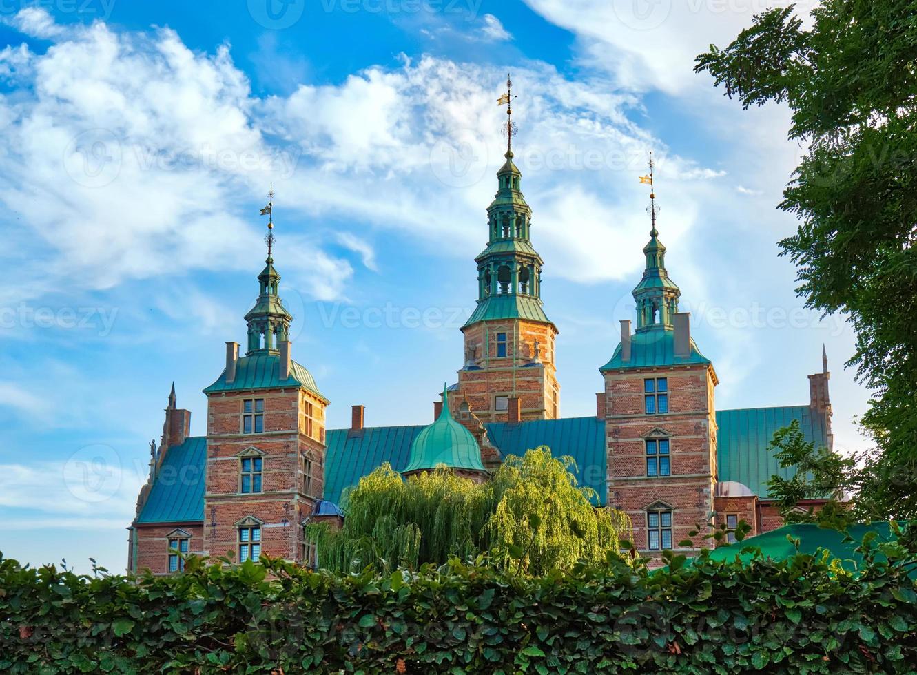 berömda Rosenborgs slott, ett av de mest besökta slotten i Köpenhamn foto