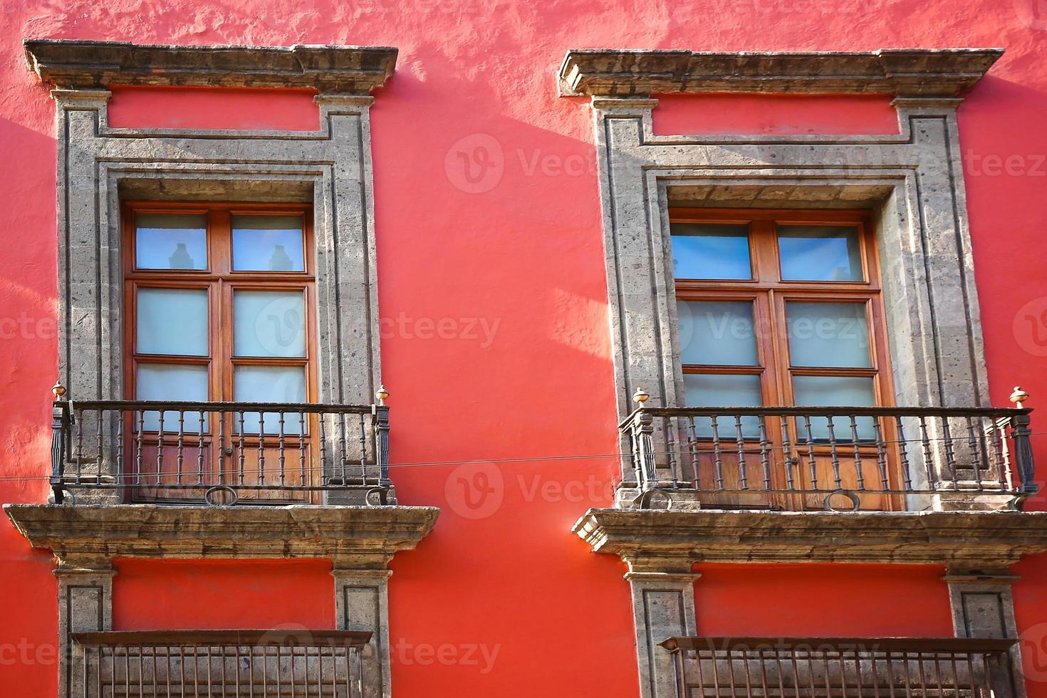 Mexiko stads gator i historiska centrum nära zocalo square foto