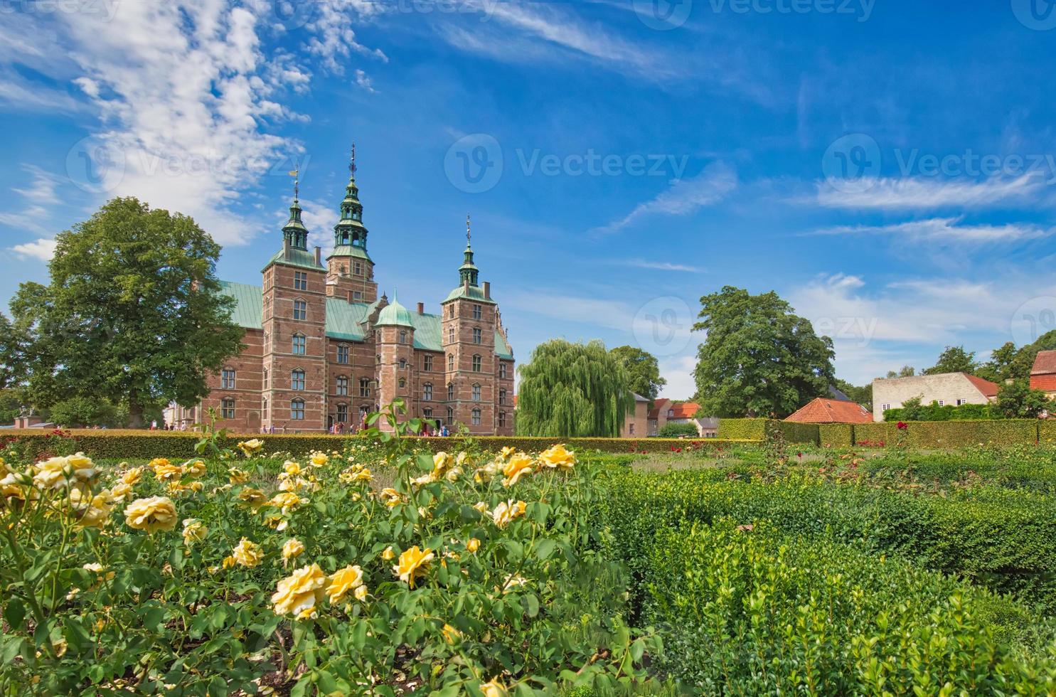 danmark, kung trädgårdspark i köpenhamn i rosenborgs slott foto