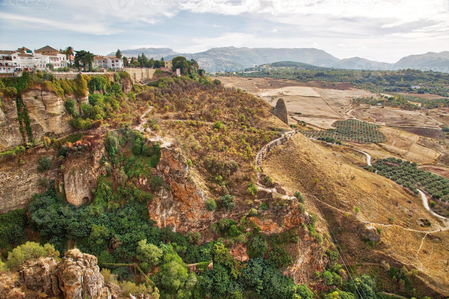 andalusiska landskap nära Ronda, Spanien foto