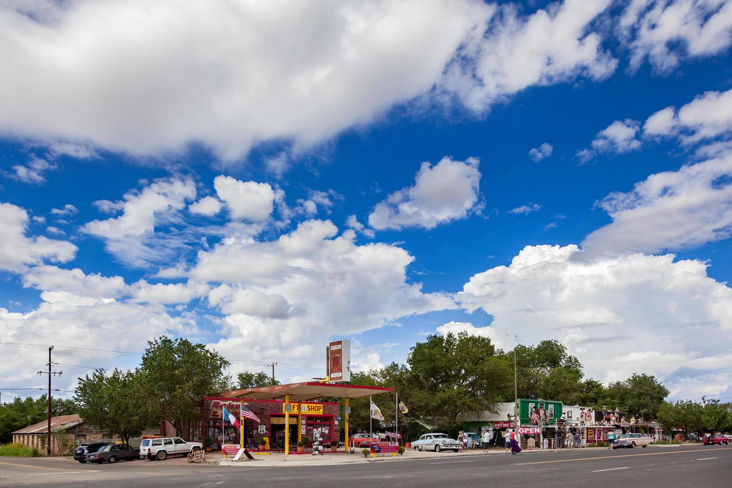 seligman, arizona, usa, 2011. presentbutik på väg 66 foto