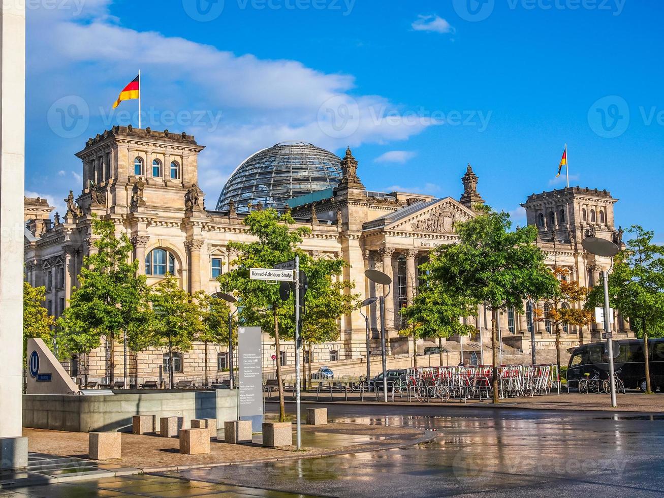 hdr reichstag i berlin foto