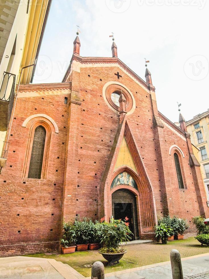 hdr san domenico kyrka, turin foto