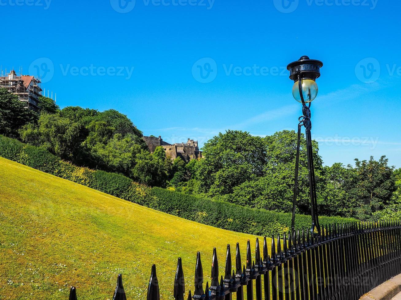 hdr edinburgh castle i Skottland foto