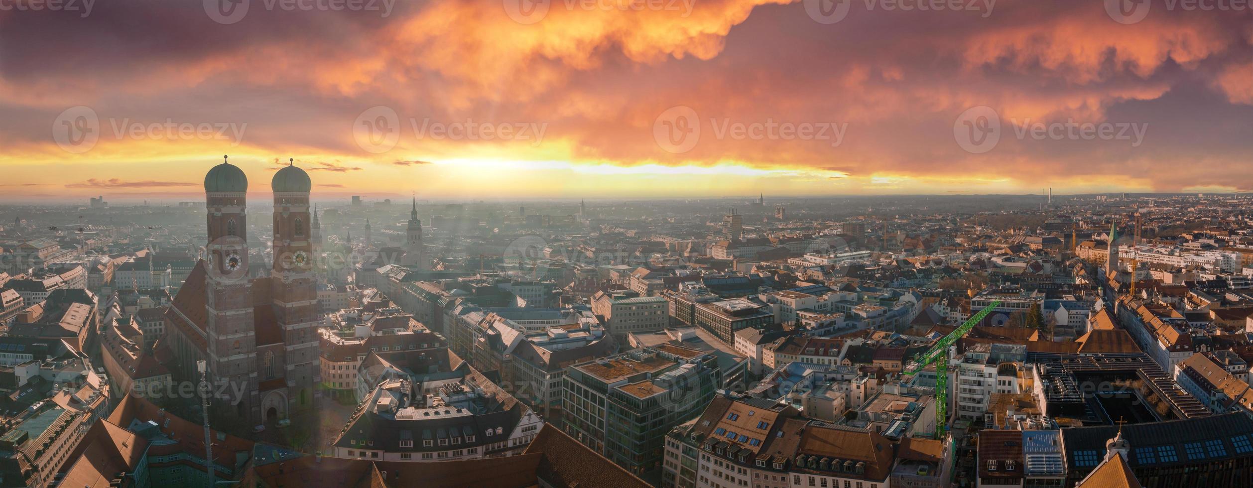 München panoramaarkitektur, bayern, Tyskland. foto