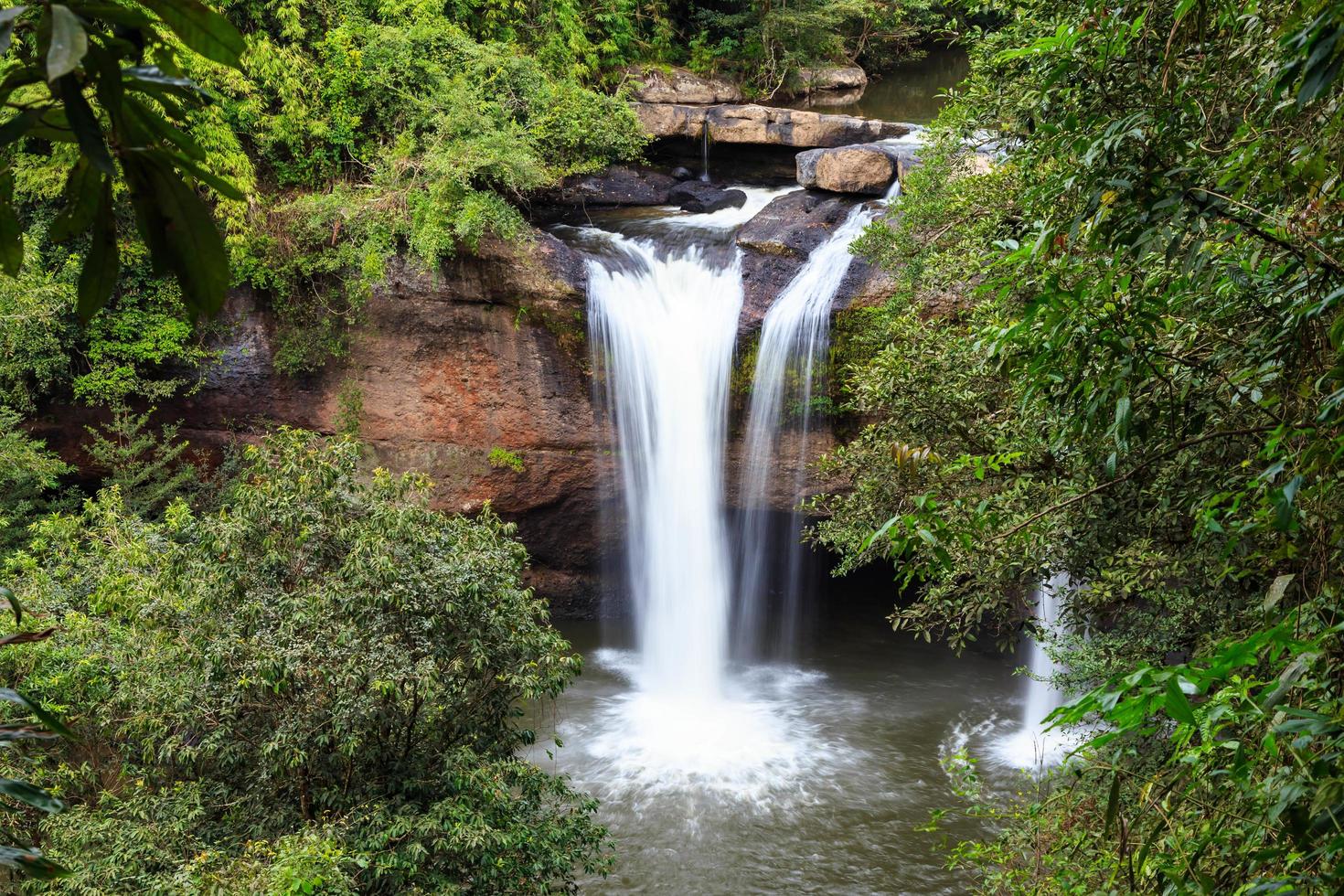 Haew suwat vattenfall, khao yai nationalpark, thailand foto