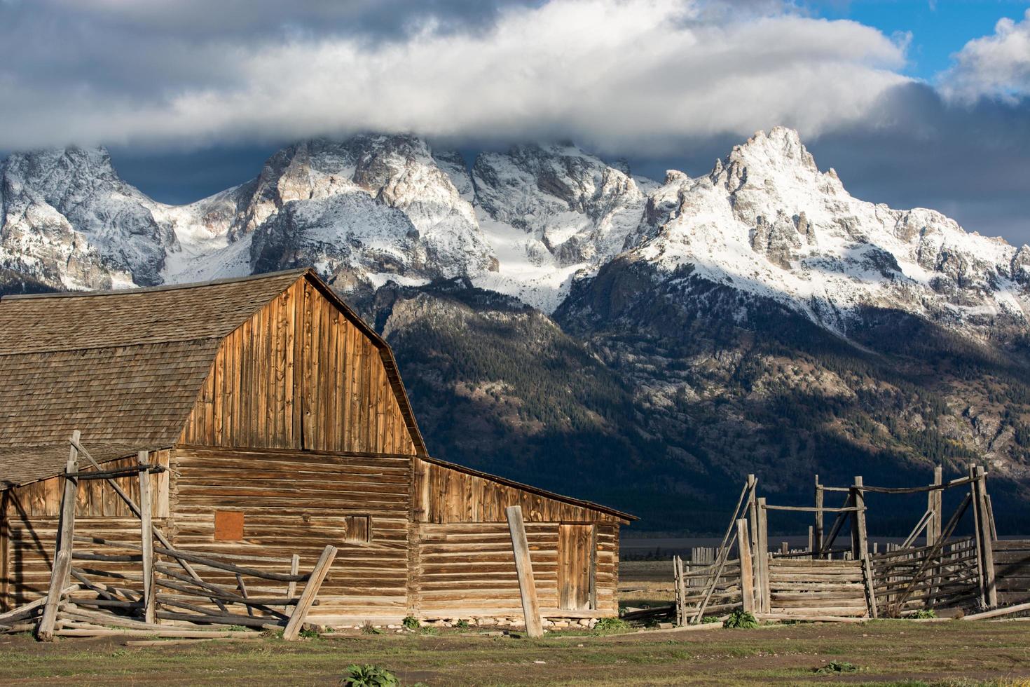 jackson, wyoming, usa, 2013. utsikt över mormonraden foto