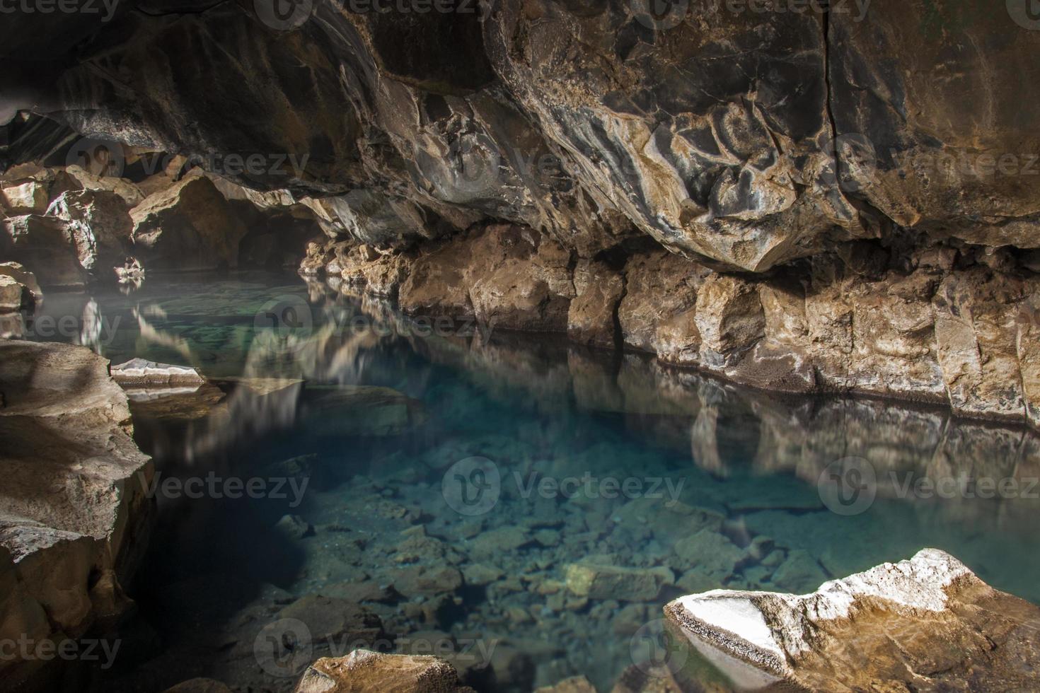 geotermisk grotta grjótagjá foto