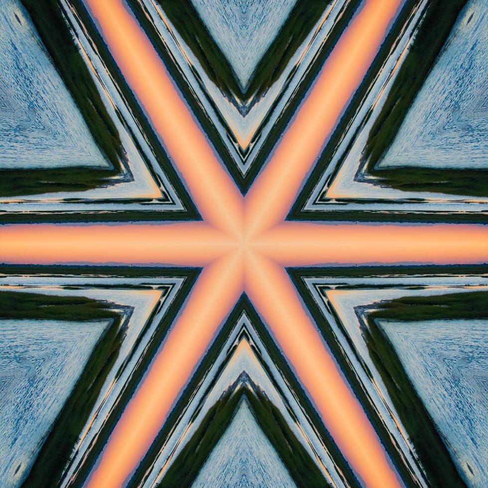 färgglad abstrakt fyrkantig bakgrund. kalejdoskop mönster. gratis bakgrund. foto