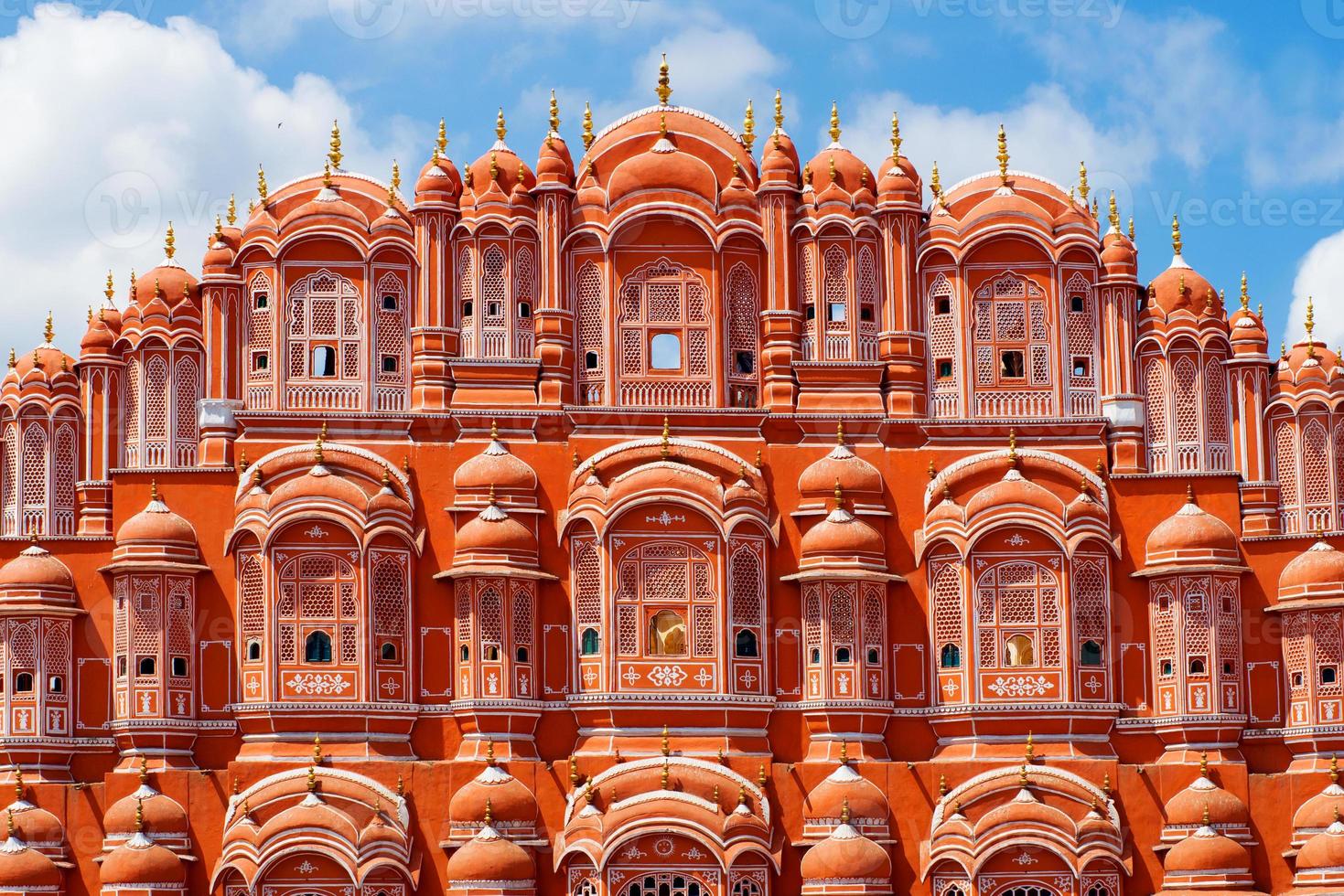 hawa mahal palace (vindens palats) i jaipur, rajasthan foto