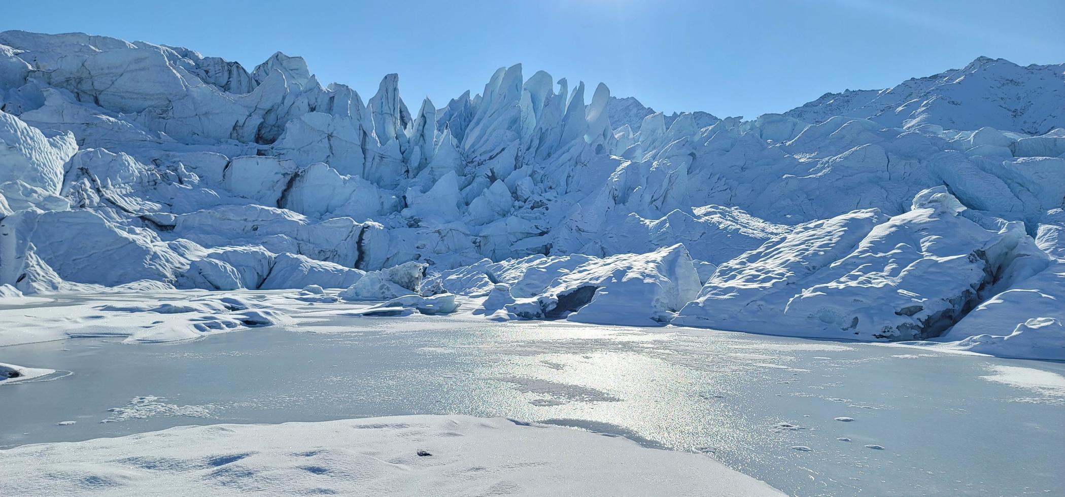 matanuska glaciären i alaska foto