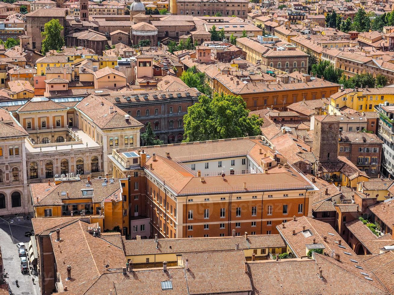 hdr flygfoto över bologna foto