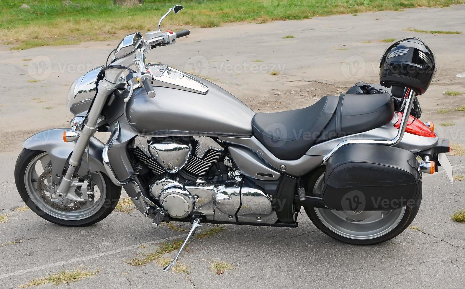silver motorcykel foto