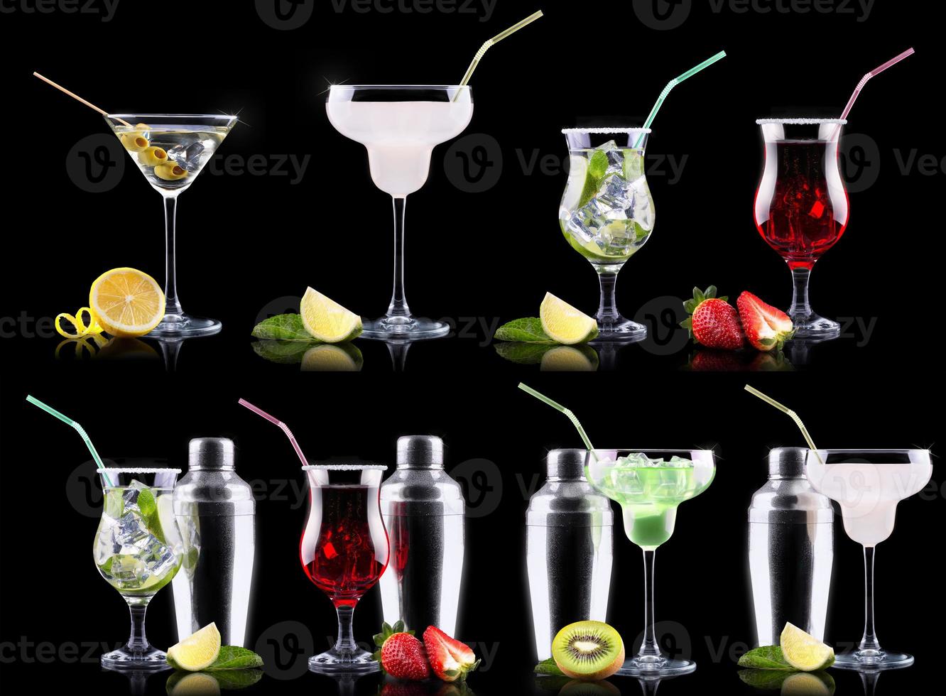 alkohol cocktail set foto