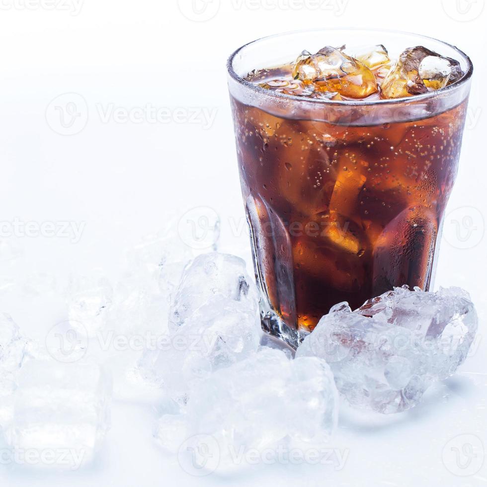 glas färsk cola foto