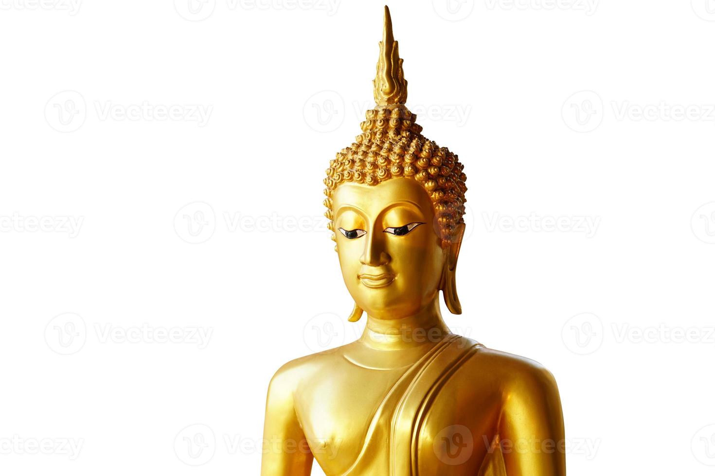 buddha staty på en vit bakgrund foto