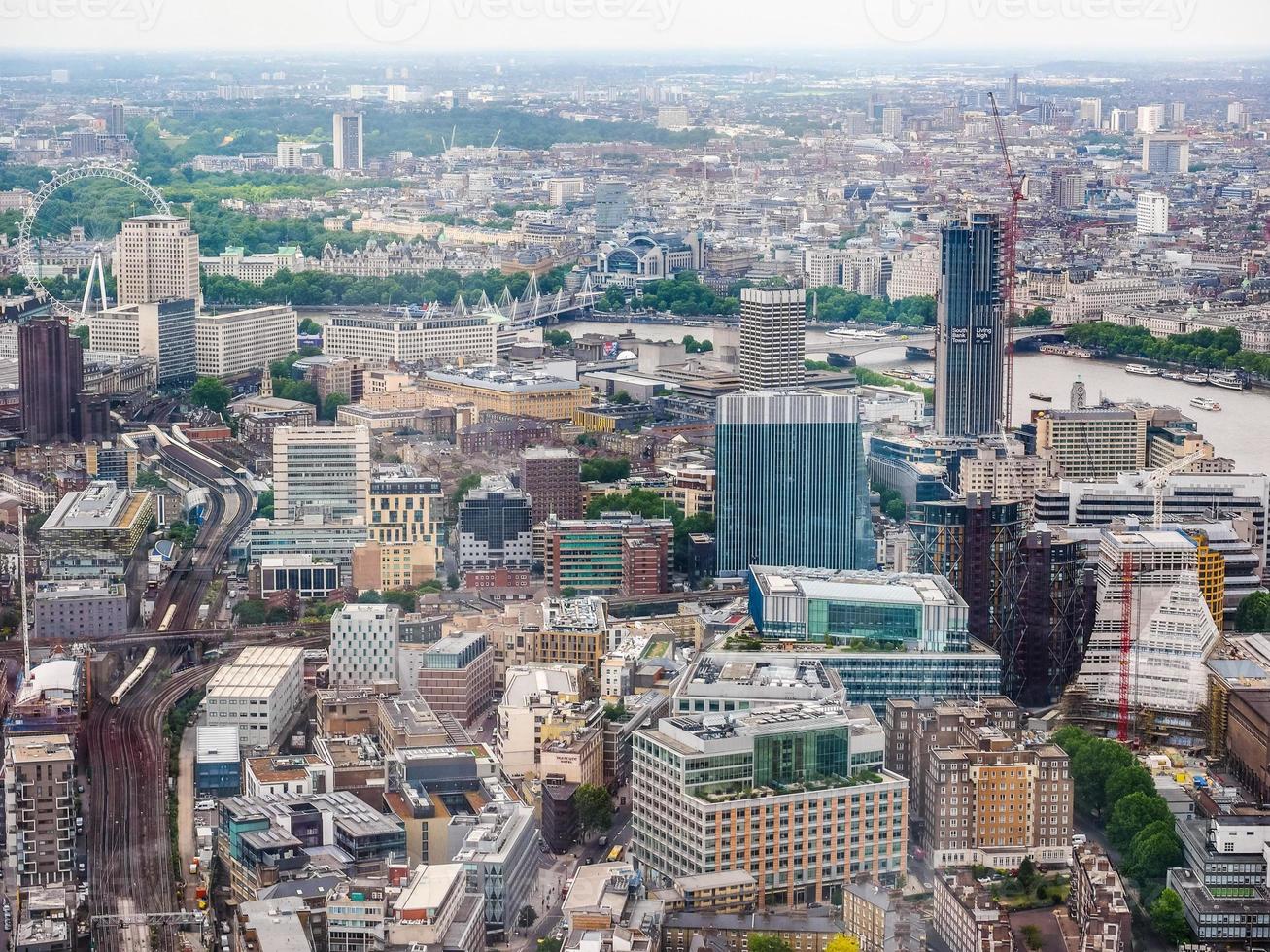 hdr flygfoto över london foto